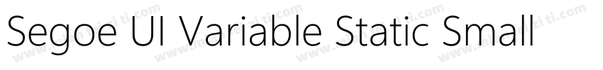 Segoe UI Variable Static Small Bol字体转换